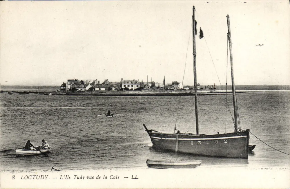 Loctudy — La Isla Tudy vista desde la Cale — LL - Anverso