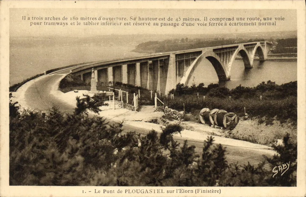 Le Pont de Plougasatel sur l'Elorn (Finistère) — Gaby — n°1 - Recto