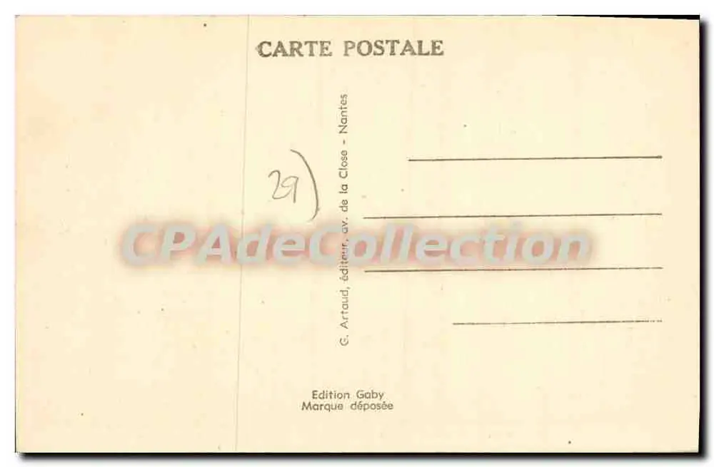 Saint-Pol-de-Léon (Finistère) — La Plage de Sainte Anne — Gaby, n°56 - Verso