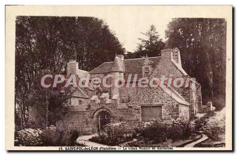 SAINT-POL-de-LÉON (Finistère) — Das alte Schloss Hérsalioù - Vorderseite