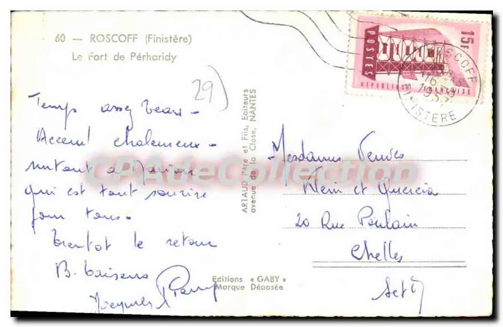Ilha de Pérharidy — Roscoff (Finistère) — Edições Gaby - Verso