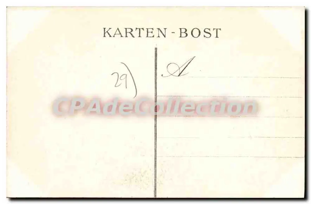Rivière de Quimper — Anse et Château de Kérouzien — Collection Vilaarp, Quimper - Verso