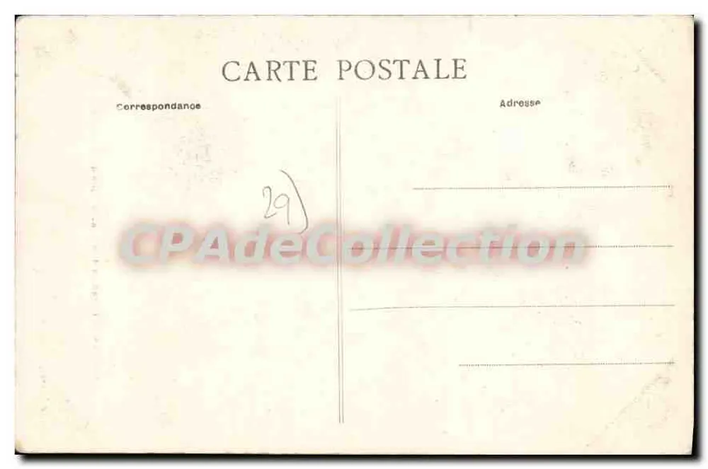 König Gradlon überblickt die Stadt Quimper — Coll. Anglaret, Quimper, n° 566 - Rückseite
