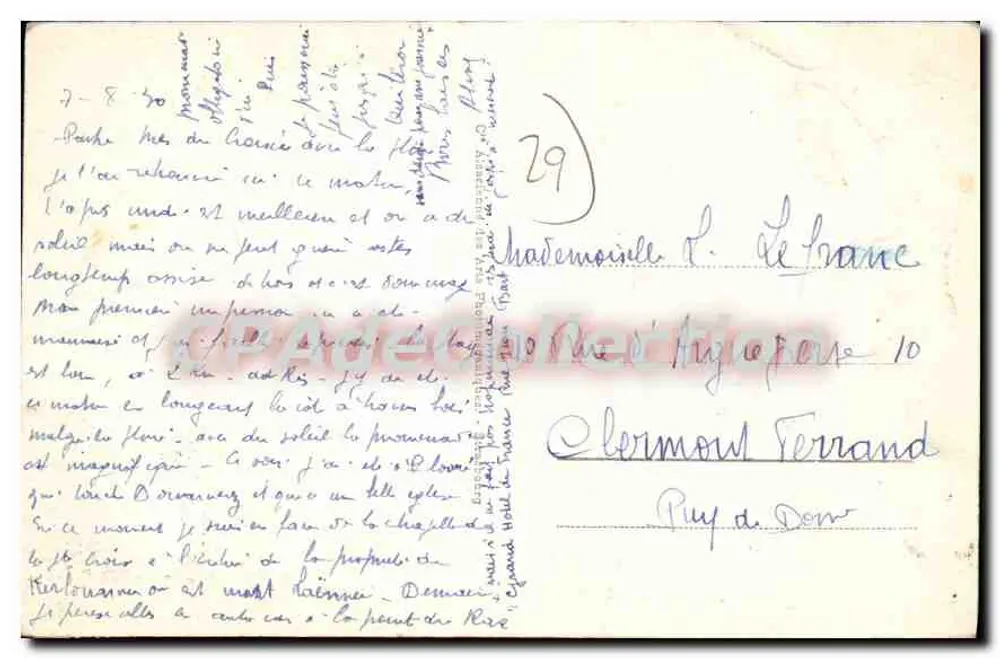Douarnenez - Um canto da Praia das Senhoras — editor VILLE DE DOUARNENEZ, n° 43 - Verso