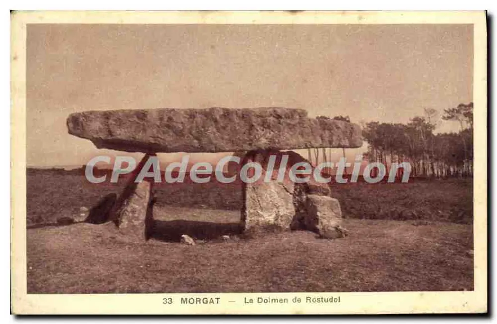 Morgat — O Dolmen de Rostudel — n°33 - Frente
