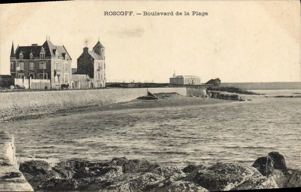 Roscoff — Boulevard de la Plage — Edição de Isaac Sylvestre - Frente