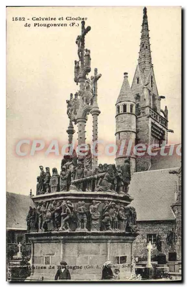 Kruistafel en Klokkenstoel van Plougonven (F.) — 1582 — Uitgave Coll. L. D'Anjou, St-Brieuc - Voorkant