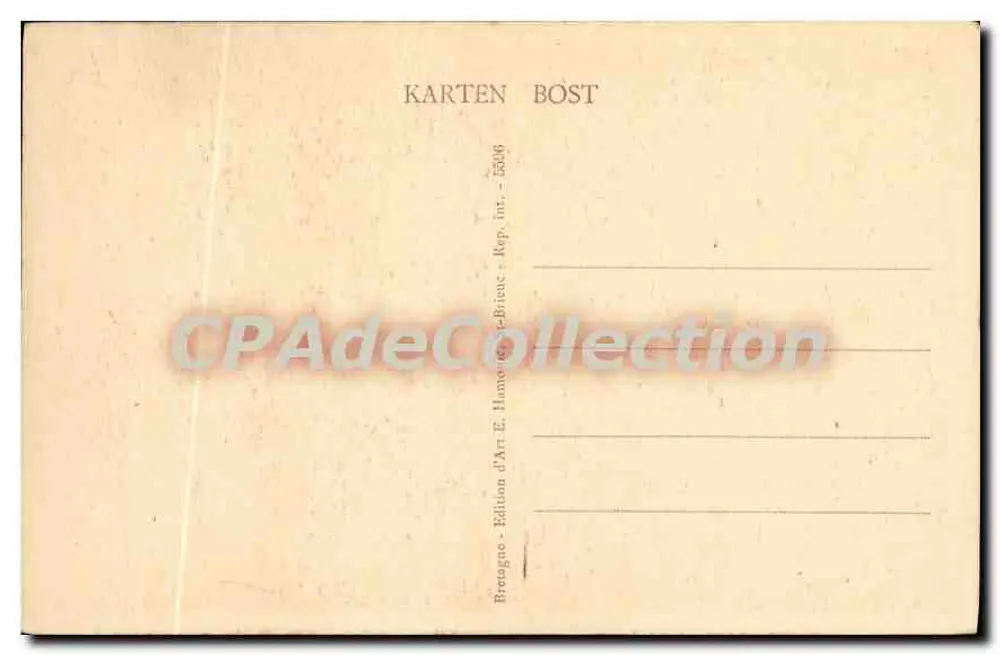Bretanha - Lits clos - País de Léon — Angoustrine, editor Angoustrine - Verso