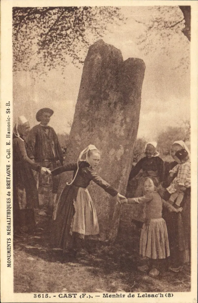 Menhir de Lelsac'h — Cast (F.) — Verlag E. Hamonic, Serie 3615 - Vorderseite