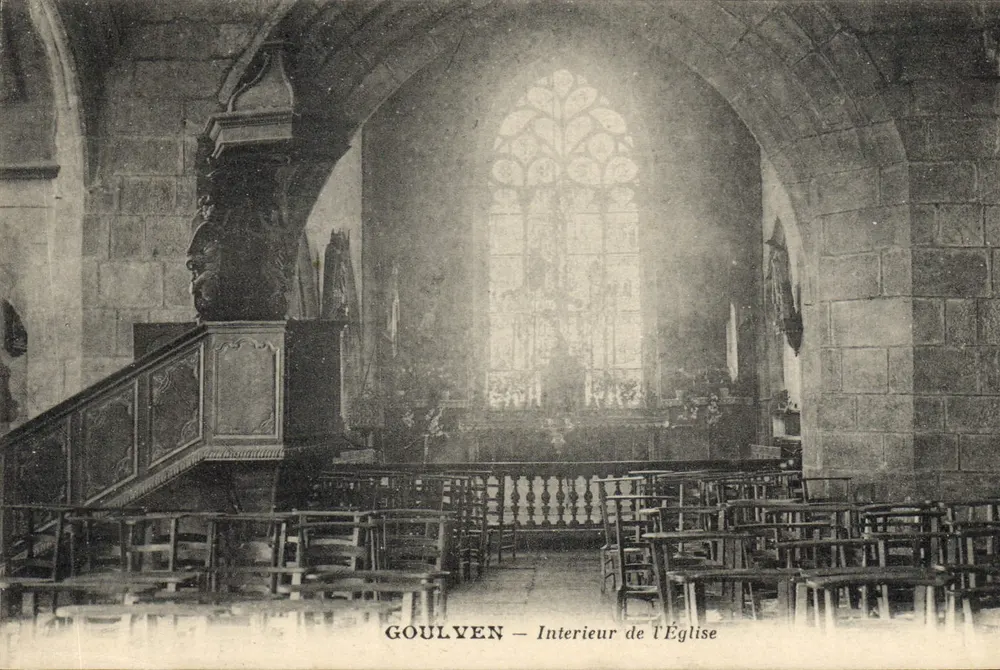 Goulyven — Interior da Igreja — Editor não identificado, número de série não visível - Frente