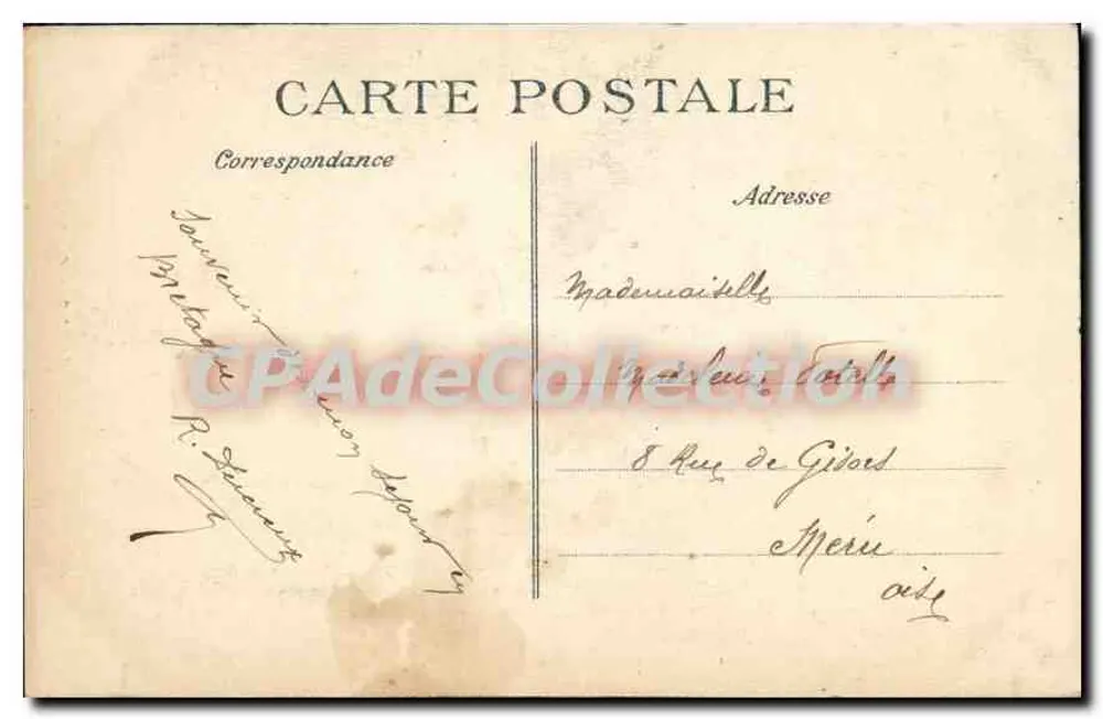 Roupas da Bretanha — Coiffe de Gouizec — ELD n°445 - Verso