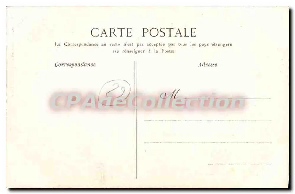 Chateaulin — Vista sobre o Aulne — Lib. Corrout, Chateaulin — Carvalho La Dore - Verso
