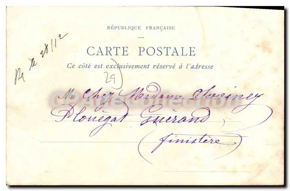 Morlaix — Alte Häuser der Venelle aux Pâtés — ND Fotografie - Rückseite