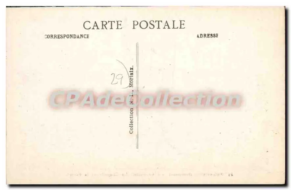 Carantec (Finistère) — Insel Callot. Die Kapelle und die Farm. - Rückseite