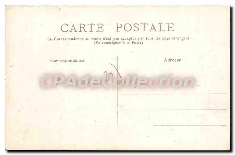 Audierne — Die Felsen bei Ebbe — Finistère — 1062 - Rückseite
