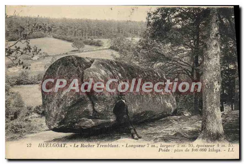 Huelgoat - De Rocher Tremblant — afmetingen en gewicht aangegeven — LL - Voorkant