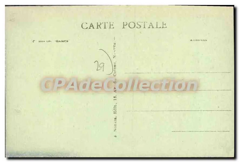 Pont-Aven (Finistère) — Les rives du Bois d'Amour — Verlag 'Dance' Nr. 29 - Rückseite