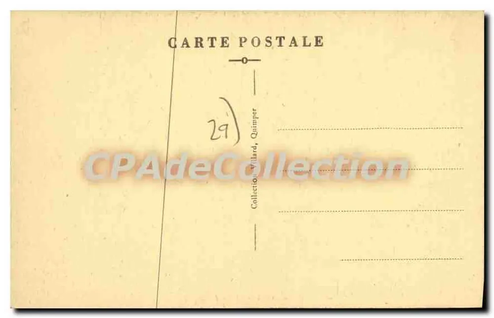Quimper — O Monte Frugy — Coleção Vidalard - Verso