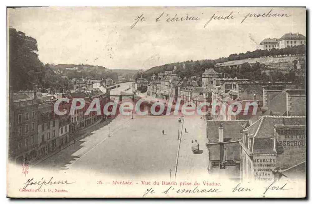 Mortain — Ansicht des Bassins vom Viadukt — Josephine, Sammlung D. I. D., Nantes - Vorderseite