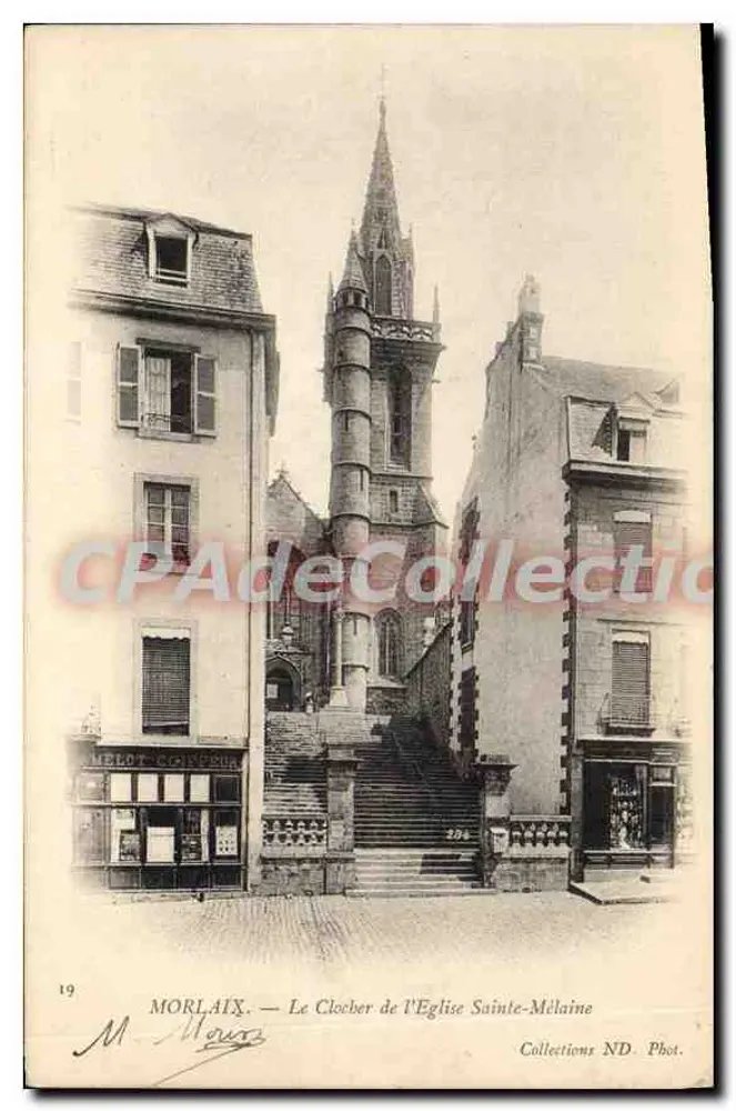 Morlaix — Der Turm der Kirche Sainte-Mélanie — Sammlung ND. Fot. Nr. 19 - Vorderseite
