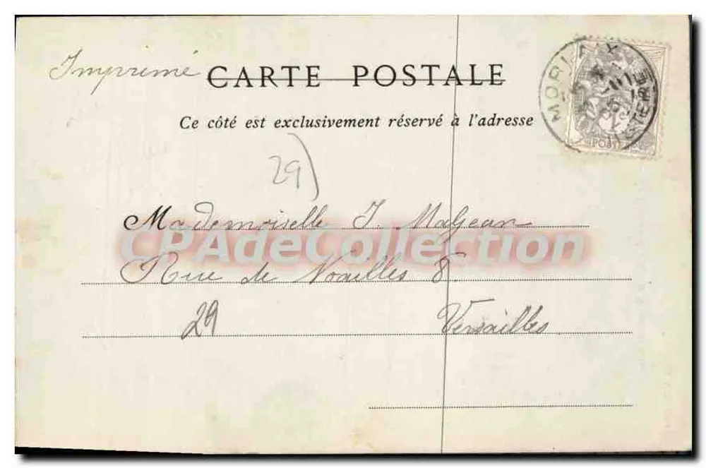 Morlaix — Der Turm der Kirche Sainte-Mélanie — Sammlung ND. Fot. Nr. 19 - Rückseite