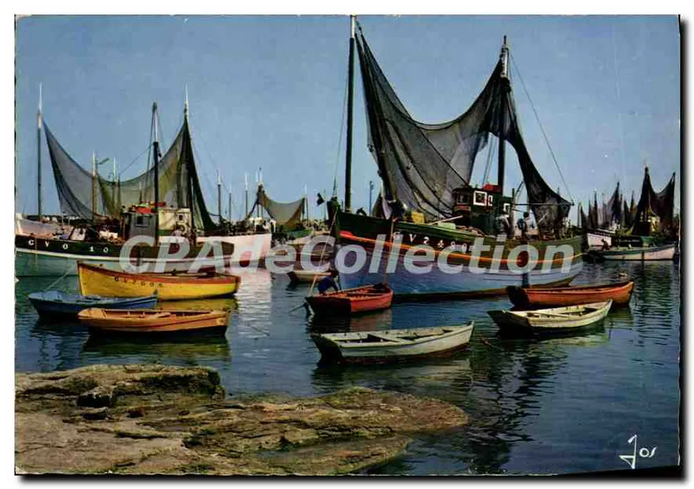 Fischboote im Hafen von Lesconil (Finistère) — Editions d'Art Jos, Nr. MX 3702 - Vorderseite