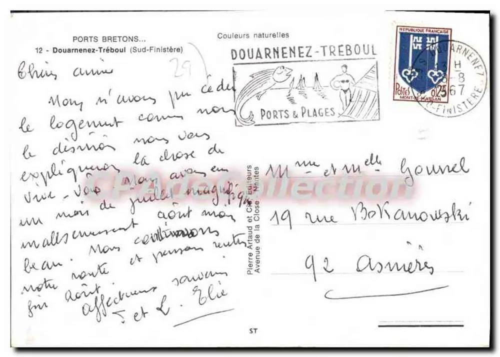 Douarnenez-Tréboul — Bretonische Häfen — Verlag Pierre Maud et Cie, Nr. 57 - Rückseite