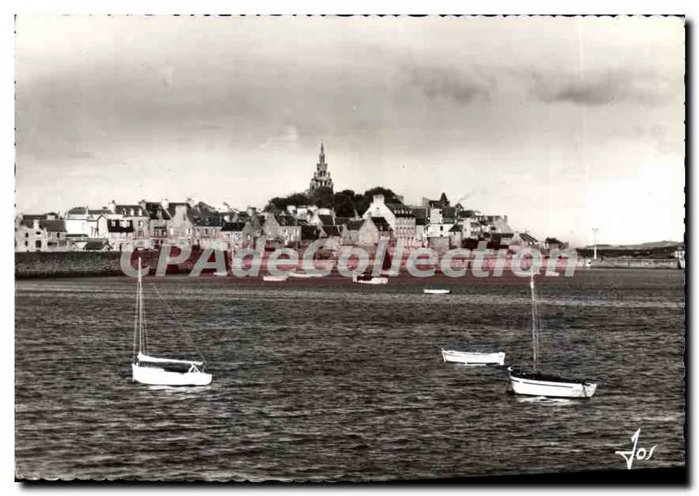 Roscoff — Die Stadt und der Hafen bei Ebbe — Éditions d'Art Jos - Vorderseite