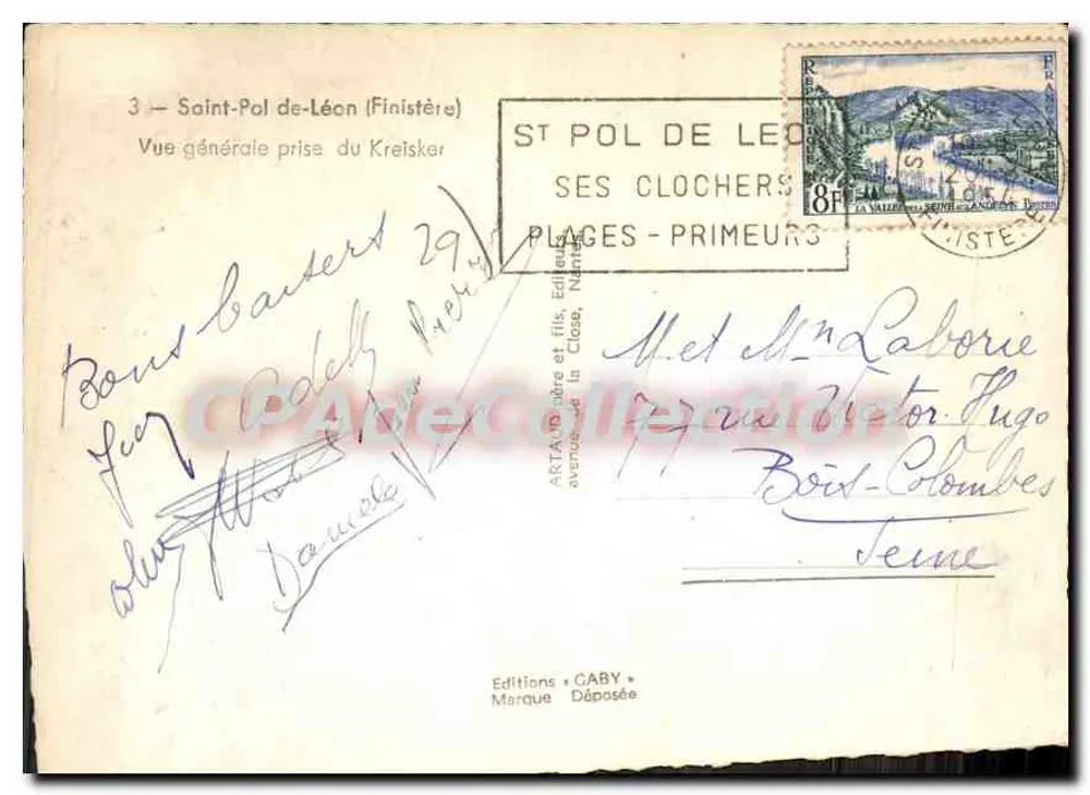 Saint-Pol-de-Léon — Allgemeiner Blick von Kreisker — Éditions Gaby - Rückseite