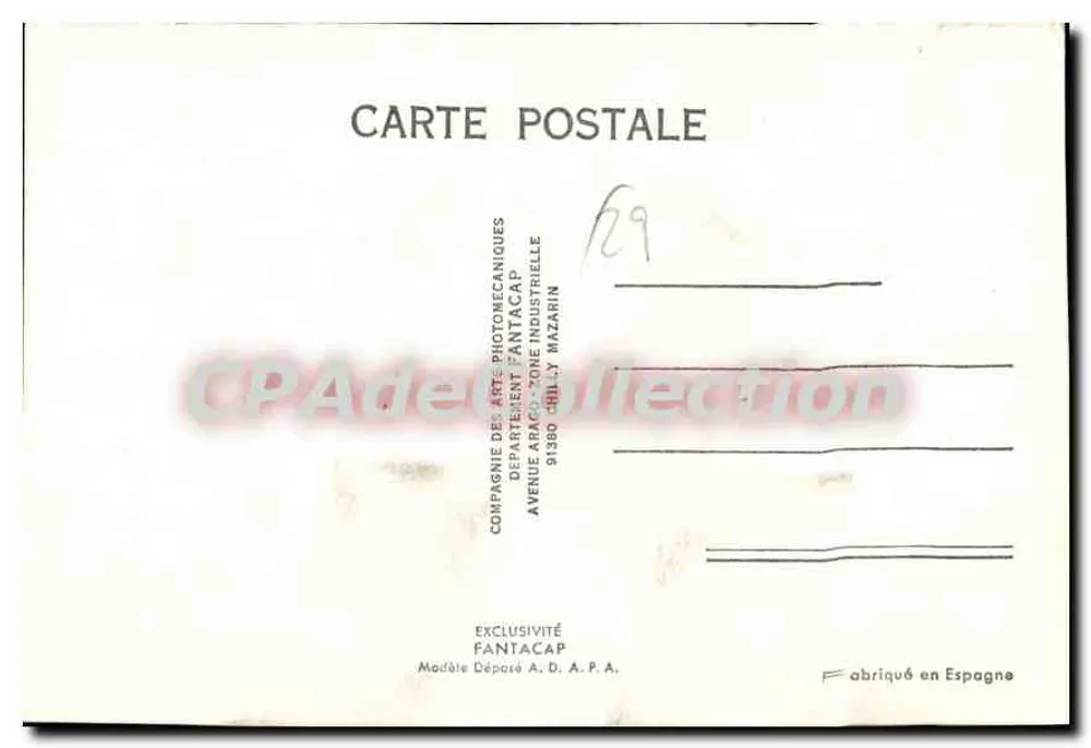 Bretons (Pont-Aven) — dançarinos em traje tradicional — Isabel, n°104 - Verso