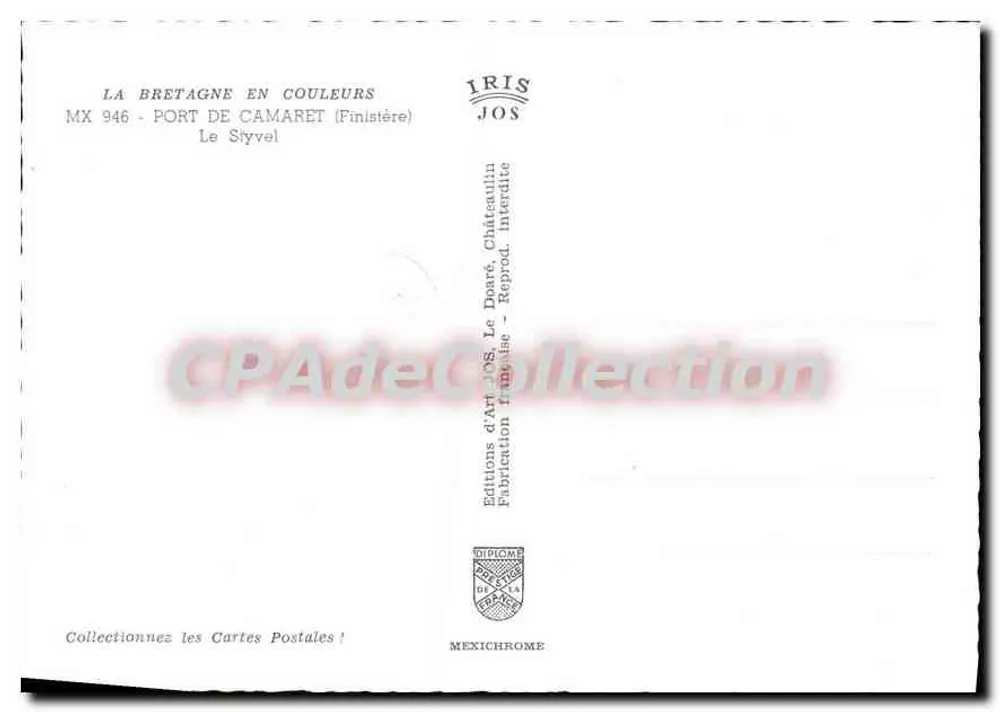 Porto di Camaret — Finistère — Edizioni d'Arte JOS - Verso