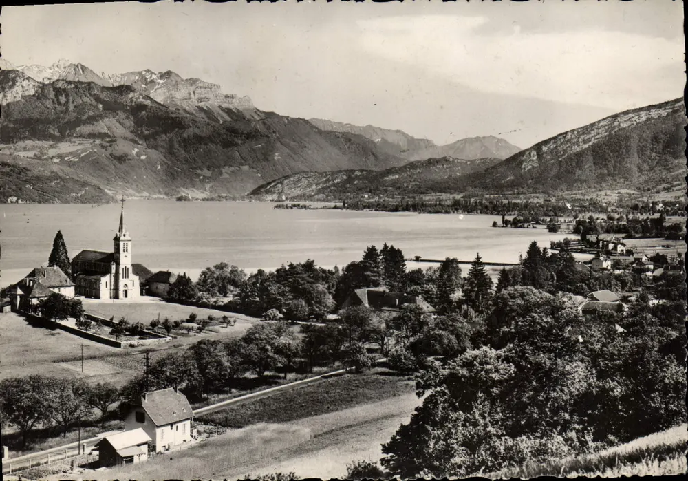Sevrier — A Igreja e o Lago — Edição dos Quatro-Champs, Lyon - Frente
