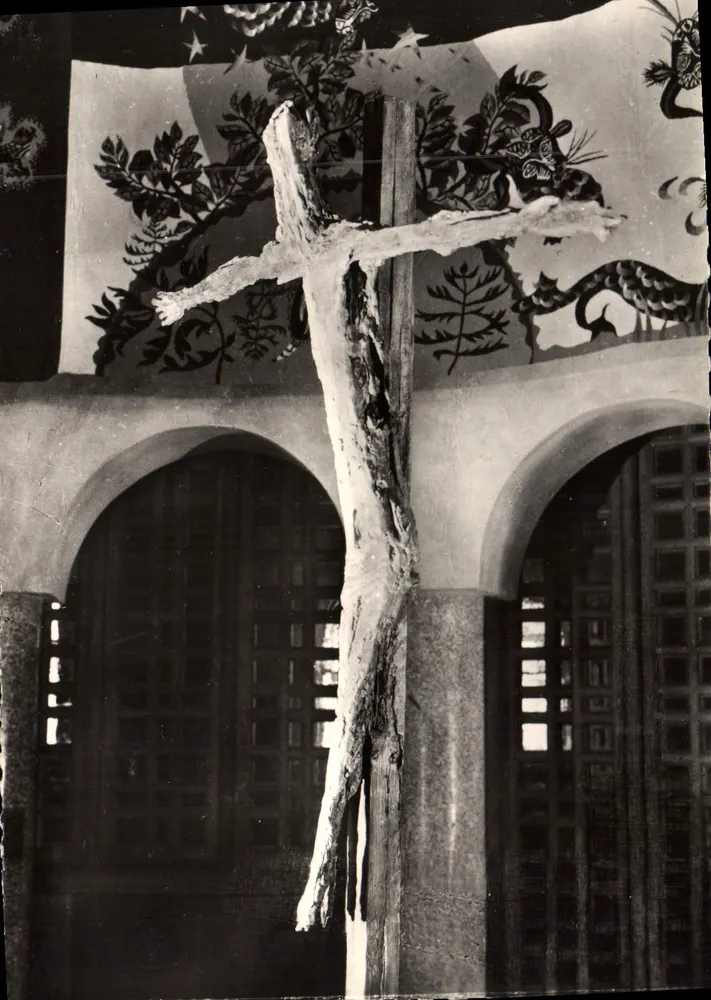 Kirche Notre-Dame de toute Grâce — Der Christus (G. Richier) — Assy Reproduction Editions, Paris - Vorderseite