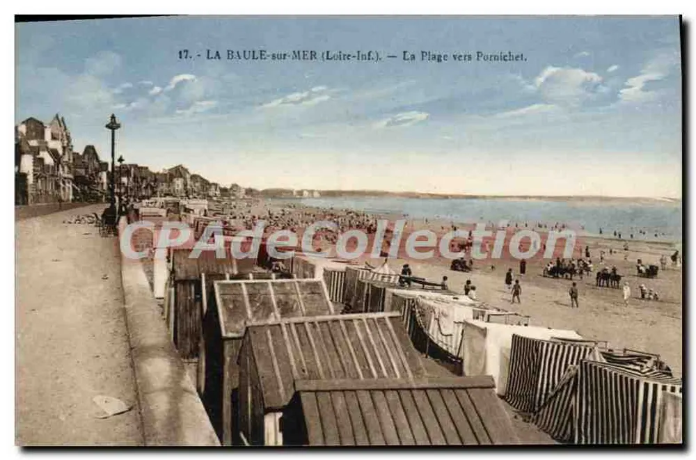La Baule-sur-Mer (Loire-Inf.) — Die Strandpromenade Richtung Pornichet — Édition des Magasins Modernes, Nr. 17 - Vorderseite