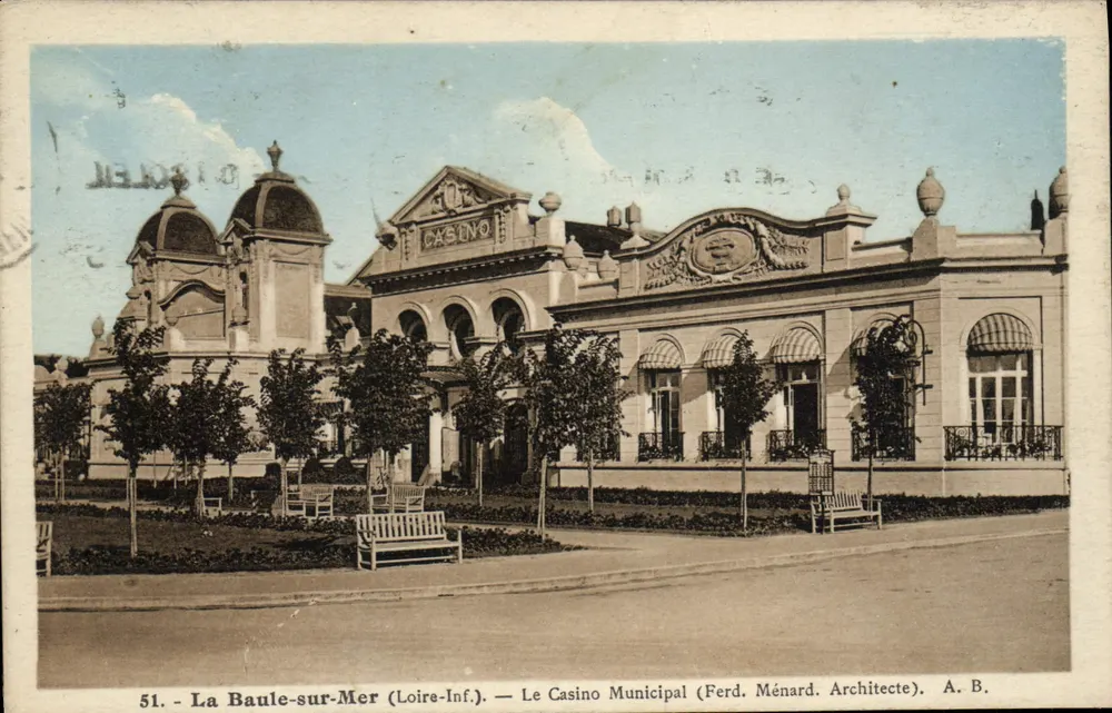 La Baule-sur-Mer (Loire-Inf.) — Das Municipale Casino (Ferd. Ménard, Architekt) — A.B. - Vorderseite