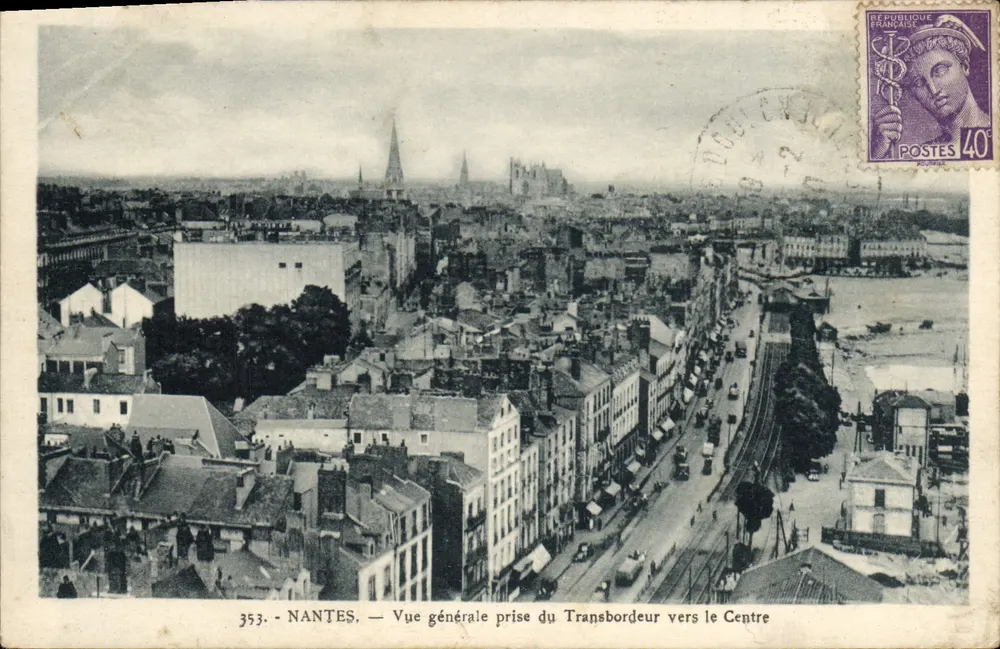 NANTES — Allgemeiner Blick vom Transbordeur zum Zentrum — Verlag: 353 - Vorderseite