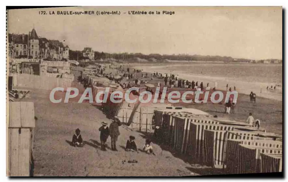 La Baule-sur-Mer (Loire-Inf.) — Der Eingang zum Strand — F. Charpant, Imp. Edit. Nantes - Vorderseite