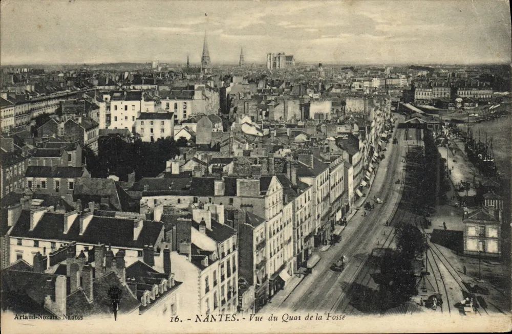 NANTES - Ansicht des Quais de la Fosse — Artland-Nozata, Nantes, n°16 - Vorderseite