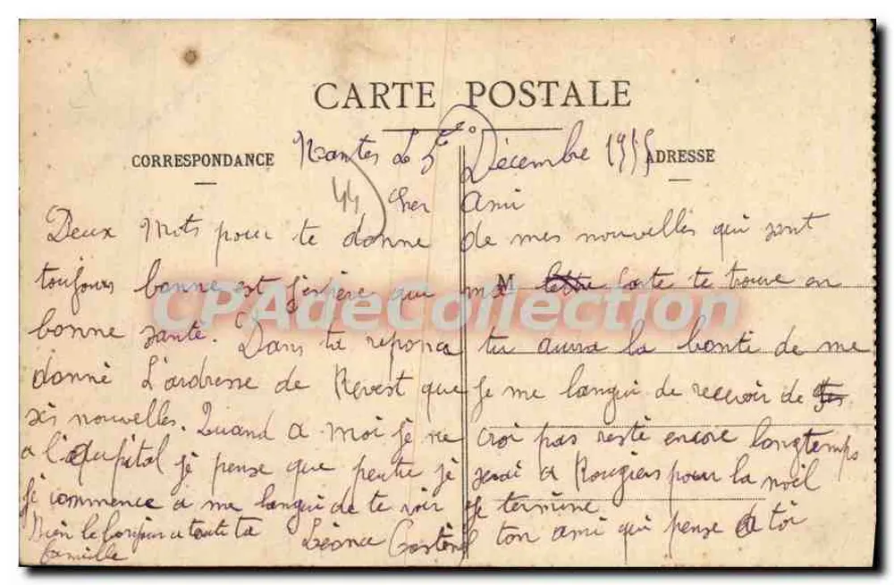 NANTES - As Torres Lefèvre-Utile — Coleção F. Chapeau, Nantes, n° 583 - Verso