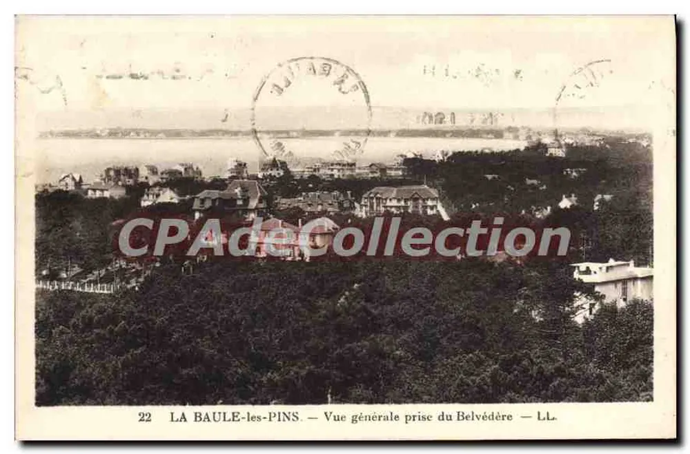 La Baule-les-Pins — Allgemeiner Blick vom Belvédère — L.L. - Vorderseite