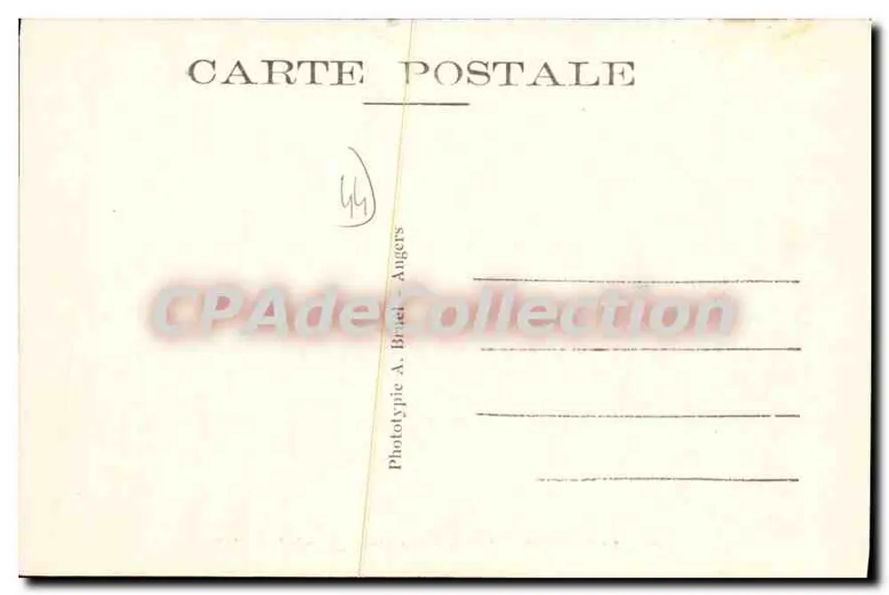 Le Croisic (Loire-Inf.) — A Estacade e a Grande Jetée — Phototypie A. Bruel - Angers - Verso