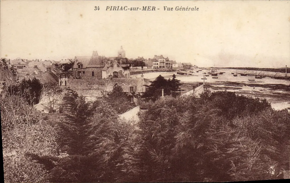 Piriac-sur-Mer — Vista Geral — J. Nozair, editor. 18, Avenida do Coteau - Nantes - Frente