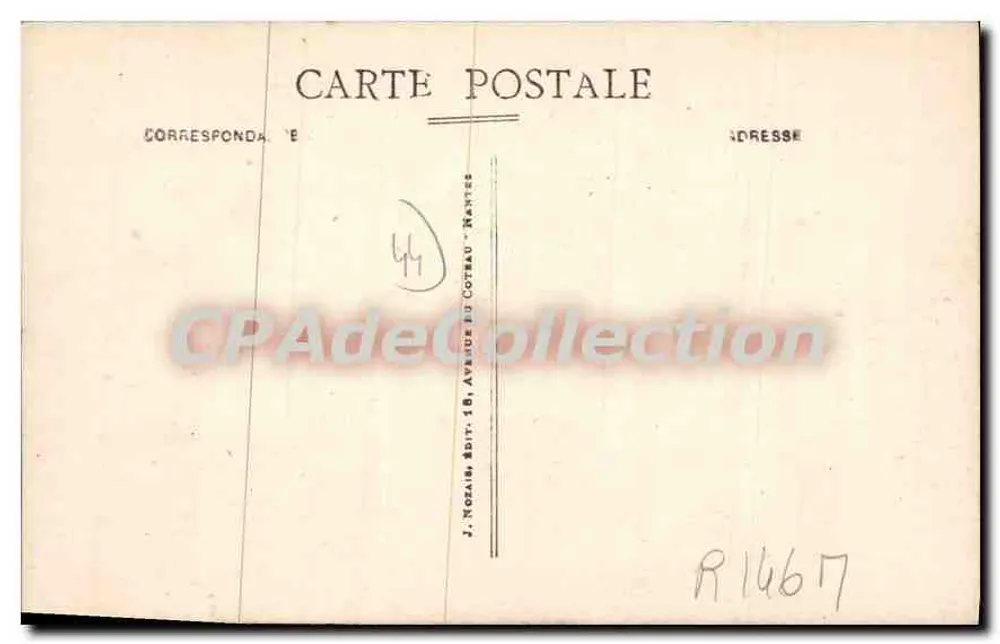Piriac-sur-Mer — Vista Geral — J. Nozair, editor. 18, Avenida do Coteau - Nantes - Verso
