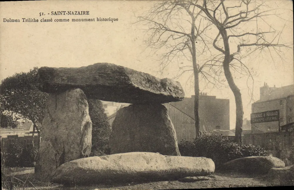 Saint-Nazaire — Trilithischer Dolmen als historisches Denkmal klassifiziert — Verlag Engande & Rouaud, Nr. 51 - Vorderseite