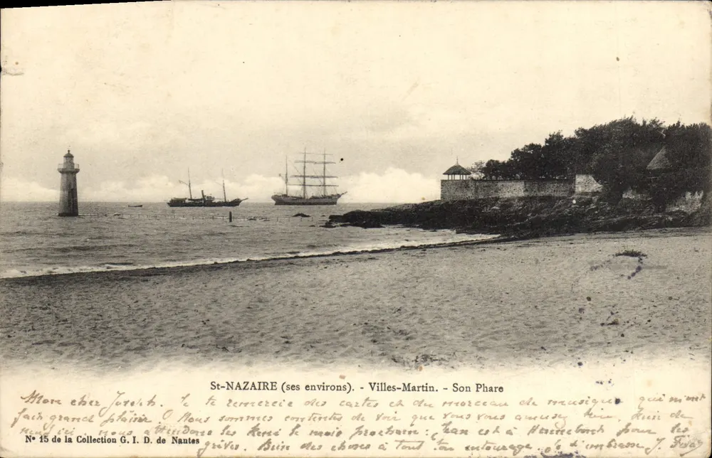 St-Nazaire (seine Umgebung) - Villes-Martin - Sein Leuchtturm - Vorderseite