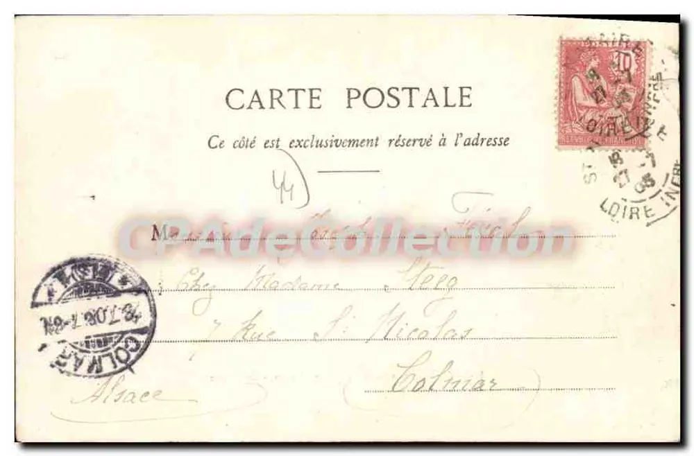 St-Nazaire (seine Umgebung) - Villes-Martin - Sein Leuchtturm - Rückseite