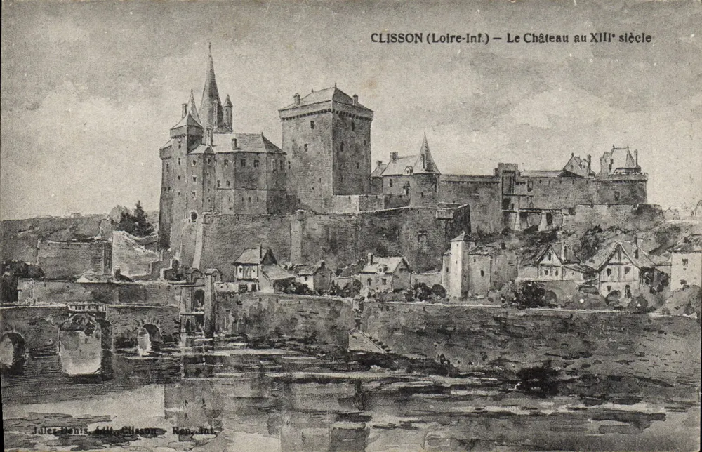 Clisson (Loire-Inf.) — O Castelo no XIIIe século — Jaler Denis, editor Clisson - Frente