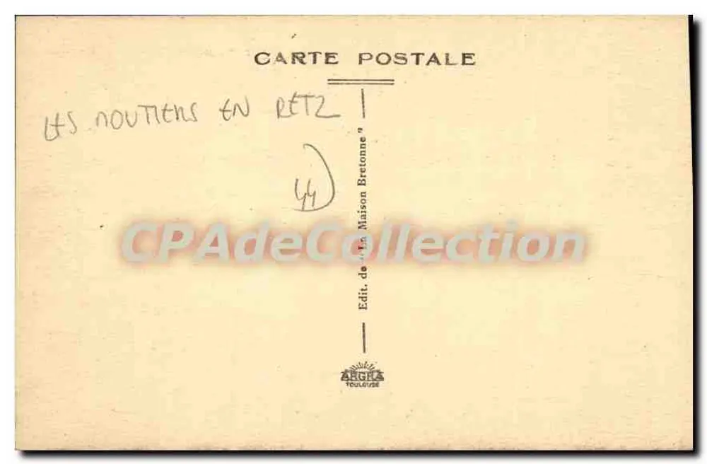 Les Moutiers-Prigny — La Chiesa — Editore della Maison Bretonne - Verso
