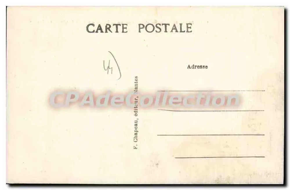 La Bernerie (Loire-Inf.) — Aussicht vom Strand bei Ebbe — Die Zelte - Rückseite