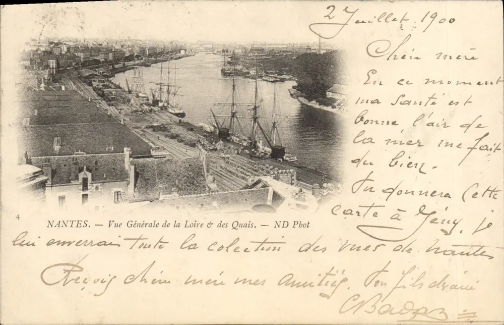 NANTES — Allgemeiner Blick auf die Loire und die Ufer — ND Pbot - Vorderseite